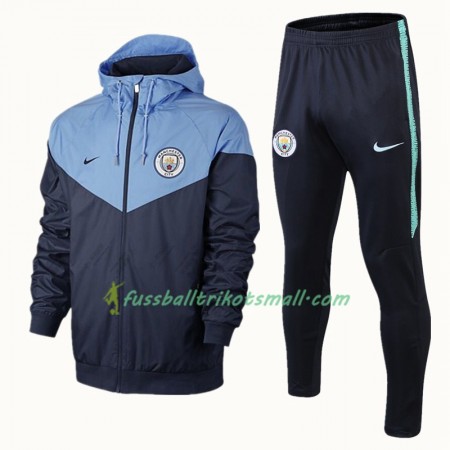 Manchester City Trainingsanzug Windrunner Blau Schwarz 2018-2019